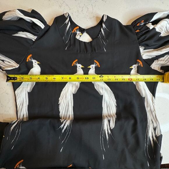 The Lulo Project Made To Lounge Dress Makeda Tunic Black Peacock Size X-Small - Picture 14 of 15